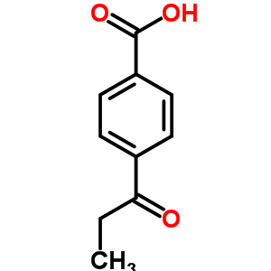 4-(1-氧代丙基)苯甲酸结构式_4219-55-0结构式