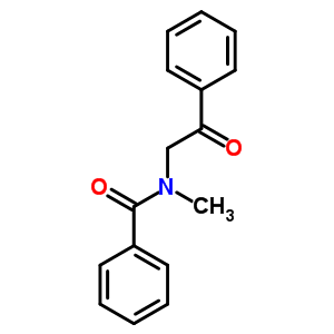 n-甲基-n-(2-氧代-2-苯基乙基)-苯甲酰胺结构式_42205-87-8结构式