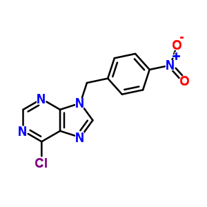 9H-purine,6-chloro-9-[(4-nitrophenyl)methyl]- Structure,4230-26-6Structure