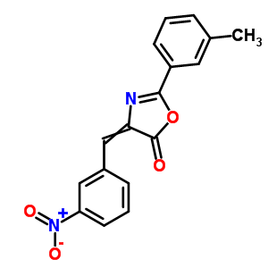 2-(3-Methylphenyl)-4-[(3-nitrophenyl)methylidene]-1,3-oxazol-5-one Structure,42344-23-0Structure