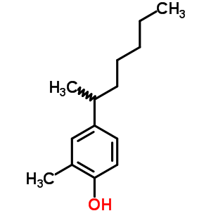 2-Methyl-4-(1-methylhexyl)phenol Structure,42433-61-4Structure