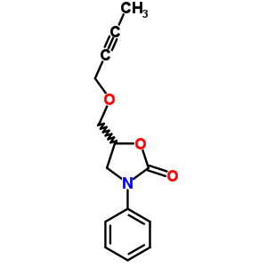 5-(But-2-ynoxymethyl)-3-phenyl-oxazolidin-2-one Structure,42468-56-4Structure