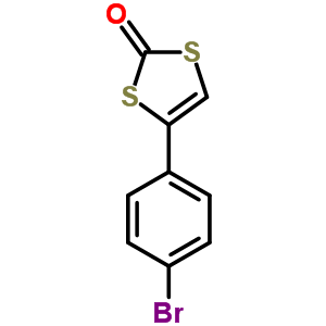 4-(4-Bromophenyl)-1,3-dithiol-2-one Structure,42574-14-1Structure