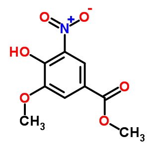 4-羟基-3-甲氧基-5-硝基苯羧酸甲酯结构式_42590-00-1结构式