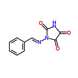 1-(Benzylideneamino)parabanic acid Structure,42839-64-5Structure