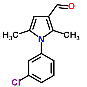 1-(3-Chloro-phenyl)-2,5-dimethyl-1h-pyrrole-3-carbaldehyde Structure,428467-92-9Structure