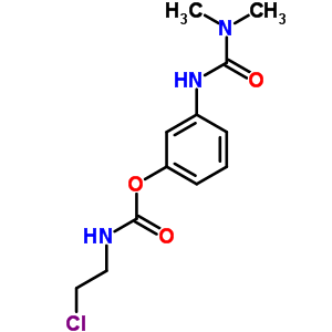 Carbamic acid,(2-chloroethyl)-, 3-[[(dimethylamino)carbonyl]amino]phenyl ester (9ci) Structure,42865-12-3Structure