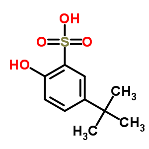 Benzenesulfonic acid, 5-(1,1-dimethylethyl)-2-hydroxy-,sodium salt (1:1) Structure,43047-84-3Structure