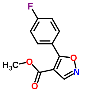 4-Isoxazolecarboxylicacid,5-(4-fluorophenyl)-,methylester(9ci) Structure,430534-58-0Structure