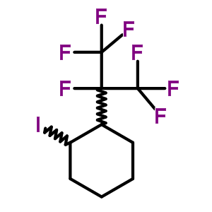 1-碘-2-七氟異丙基環己烷結構式_4316-00-1結構式