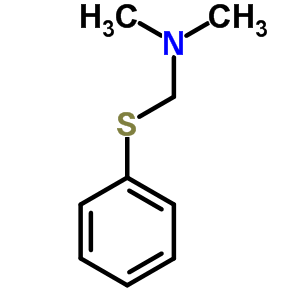 N,n-dimethyl-1-phenylsulfanyl-methanamine Structure,43180-39-8Structure