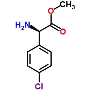 d-4-氯苯甘氨酸甲酯结构式_43189-43-1结构式