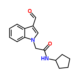 N-cyclopentyl-2-(3-formyl-indol-1-yl)-acetamide Structure,431981-28-1Structure