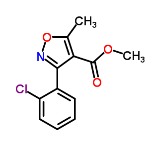 Methyl 3-(2-chlorophenyl)-5-methyl-4-isoxazolecarboxylate Structure,4357-94-2Structure