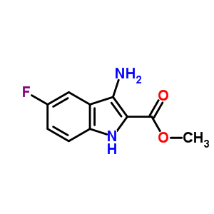 3-氨基-5-氟-1H-吲哚-2-羧酸甲酯结构式_436088-83-4结构式