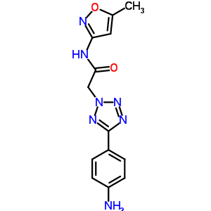 2-[5-(4-氨基-苯基)-四唑-2-基]-n-(5-甲基-异噁唑-3-基)-乙酰胺结构式_436092-90-9结构式