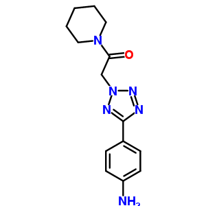 2-[5-(4-氨基-苯基)-四唑-2-基]-1-哌啶-1-乙酮结构式_436092-93-2结构式