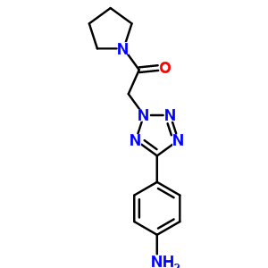 2-[5-(4-氨基-苯基)-四唑-2-基]-1-吡咯烷-1-乙酮结构式_436092-94-3结构式