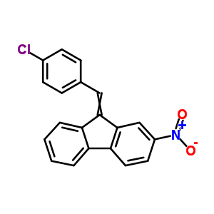 9H-fluorene,9-[(4-chlorophenyl)methylene]-2-nitro- Structure,4364-38-9Structure