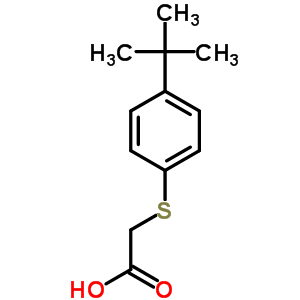 (4-Tert-butylphenyl)thio]acetic acid Structure,4365-63-3Structure