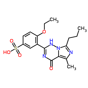 3-(1,4-Dihydro-5-methyl-4-oxo-7-propylimidazo[5,1-f][1,2,4]triazin-2-yl)-4-ethoxybenzenesulfonic acid Structure,437717-43-6Structure