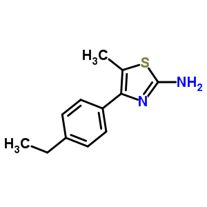 4-(4-Ethylphenyl)-5-methyl-1,3-thiazol-2-amine Structure,438218-98-5Structure