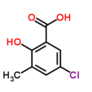 5-Chloro-2-hydroxy-3-methyl-benzoic acid Structure,4386-40-7Structure