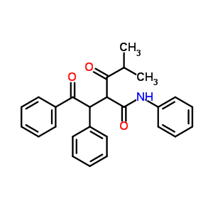 N,3-二苯基-2-(2-甲基-1-氧代丙基)4-氧代-N-苯丁酰胺结构式_444577-70-2结构式