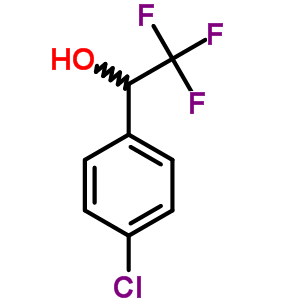 1-(4-氯苯基)-2,2,2-三氟乙醇结构式_446-66-2结构式