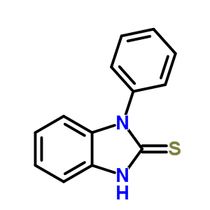 1,3-Dihydro-1-phenyl-2h-benzimidazole-2-thion Structure,4493-32-7Structure