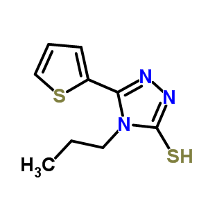 4-Propyl-5-thien-2-yl-4H-1,2,4-triazole-3-thiol Structure,451501-84-1Structure