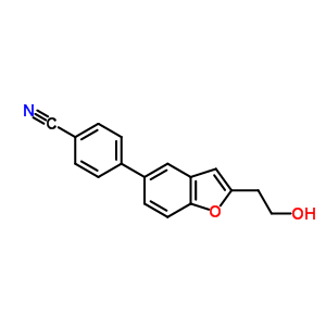 4-[2-(2-Hydroxyethyl)-1-benzofuran-5-yl]benzonitrile Structure,460746-48-9Structure