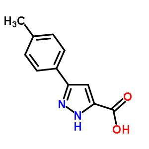 5-(4-Methylphenyl)-1h-pyrazole-3-carboxylic acid Structure,46413-67-6Structure