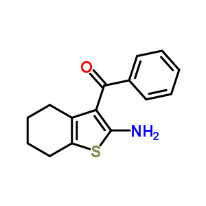 (2-氨基-4,5,6,7-四氢苯并[b]噻吩-3-基)-苯甲酮结构式_4651-72-3结构式