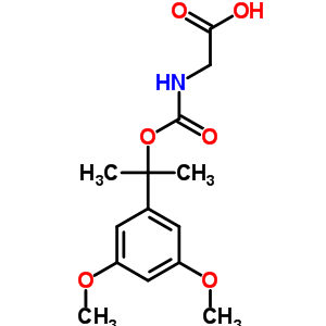 N-[[1-(3,5-dimethoxylphenyl)-1-methylethoxy]carbonyl]-glycine Structure,47121-49-3Structure