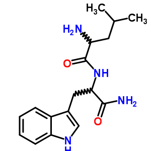 2-氨基-n-[1-氨基甲酰-2-(1H-吲哚-3-基)乙基]-4-甲基-戊酰胺结构式_47295-55-6结构式