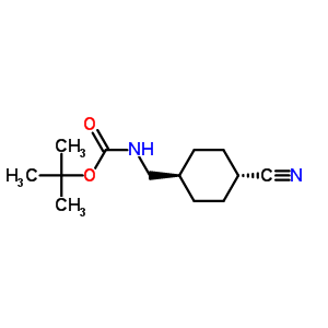 Trans-(4-cyano-cyclohexylmethyl)-carbamic acid tert-butyl ester Structure,473923-79-4Structure