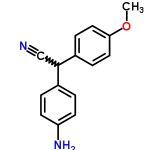 (7CI,8CI)-(p-氨基苯基)(p-甲氧基苯基)-乙腈结构式_4760-54-7结构式