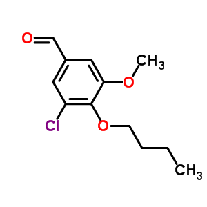 4-Butoxy-3-chloro-5-methoxybenzaldehyde Structure,483316-01-4Structure