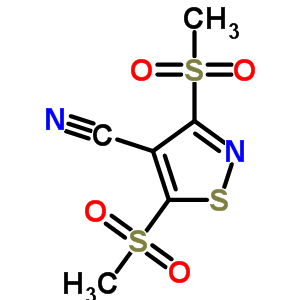 3,5-Bis(methylsulfonyl)thiazole-4-carbonitrile Structure,4886-22-0Structure