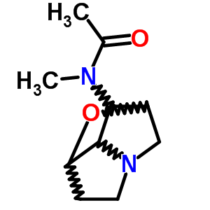 N-((2R,3S,3aS,4S,6aS)-六氢-2,4-甲桥-4H-呋喃并(3,2-b)吡咯-3-基)-N-甲基-乙酰胺结构式_4914-36-7结构式