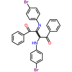 2-[(4-溴苯基)氨基]-3-(4-溴苯基)亚氨基-1,4-二苯基-丁烷-1,4-二酮结构式_4944-68-7结构式