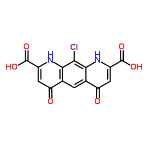 Pyrido(3,2-g)quinoline-2,8-dicarboxylic acid, 10-chloro-1,4,6,9-tetrahydro-4,6-dioxo- Structure,49635-52-1Structure