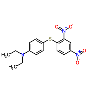 4-(2,4-Dinitrophenyl)sulfanyl-n,n-diethyl-aniline Structure,49674-95-5Structure