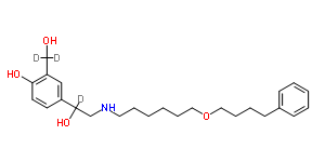 (±)-salmeterol-d3 (3-hydroxymethyl-d2; a-d1) Structure,497063-94-2Structure