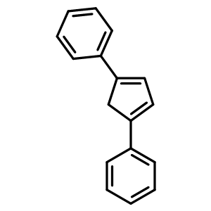 Benzene,1,1-(3,5-cyclopentadiene-1,3-diyl)bis- Structure,4982-34-7Structure