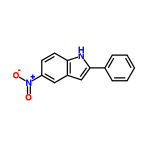 5-硝基-2-苯基吲哚结构式_4993-87-7结构式