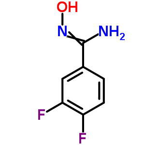 3,4-二氟苯酰胺肟结构式_500024-74-8结构式