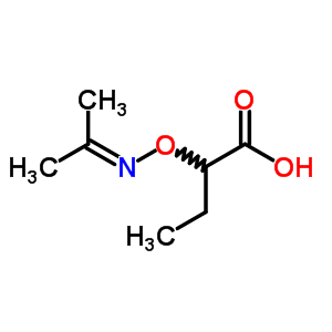 Butanoic acid,2-[[(1-methylethylidene)amino]oxy]- Structure,5001-37-6Structure