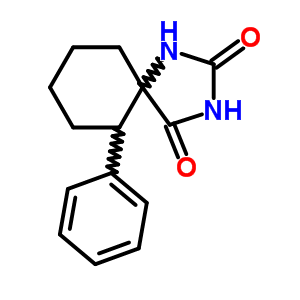 6-Phenyl-1,3-diazaspiro[4.5]decane-2,4-dione Structure,5007-36-3Structure